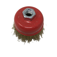 Good Quality Crimped Brass Wire Bowl Brush Crimped Wire Cup Brush For Polishing and Cleaning